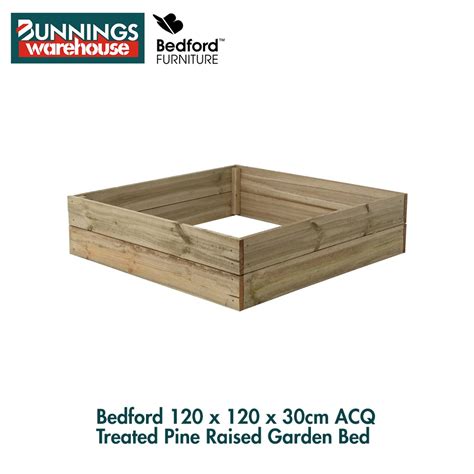Bedford 120 x 120 x 30cm ACQ Treated Pine Raised Garden Bed .